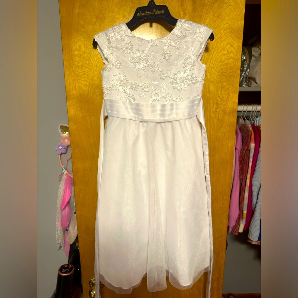 Girls white dress